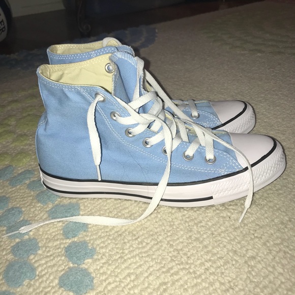 baby blue high top converse